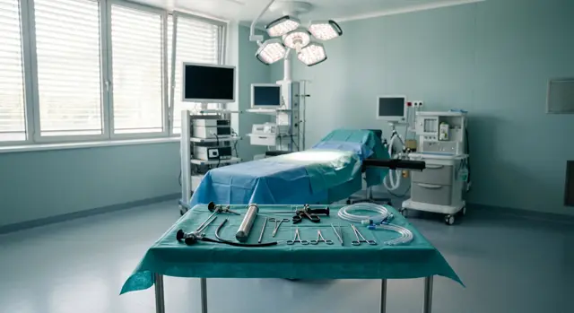 Penil protez ameliyat sürecini anlatan sade medikal görsel